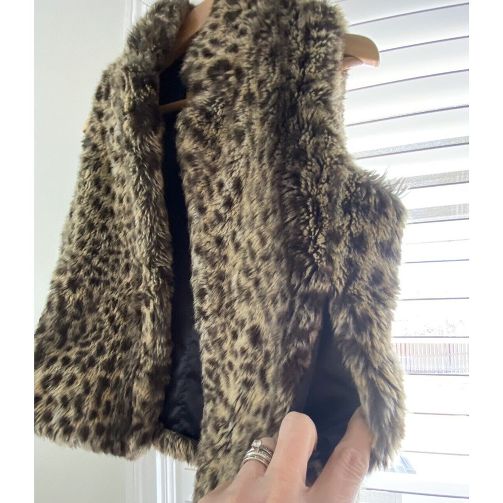SKEA Women’s Animal Fur Vest Satin Lined With Pockets Paris/Vail Colorado Small - Picture 7 of 7